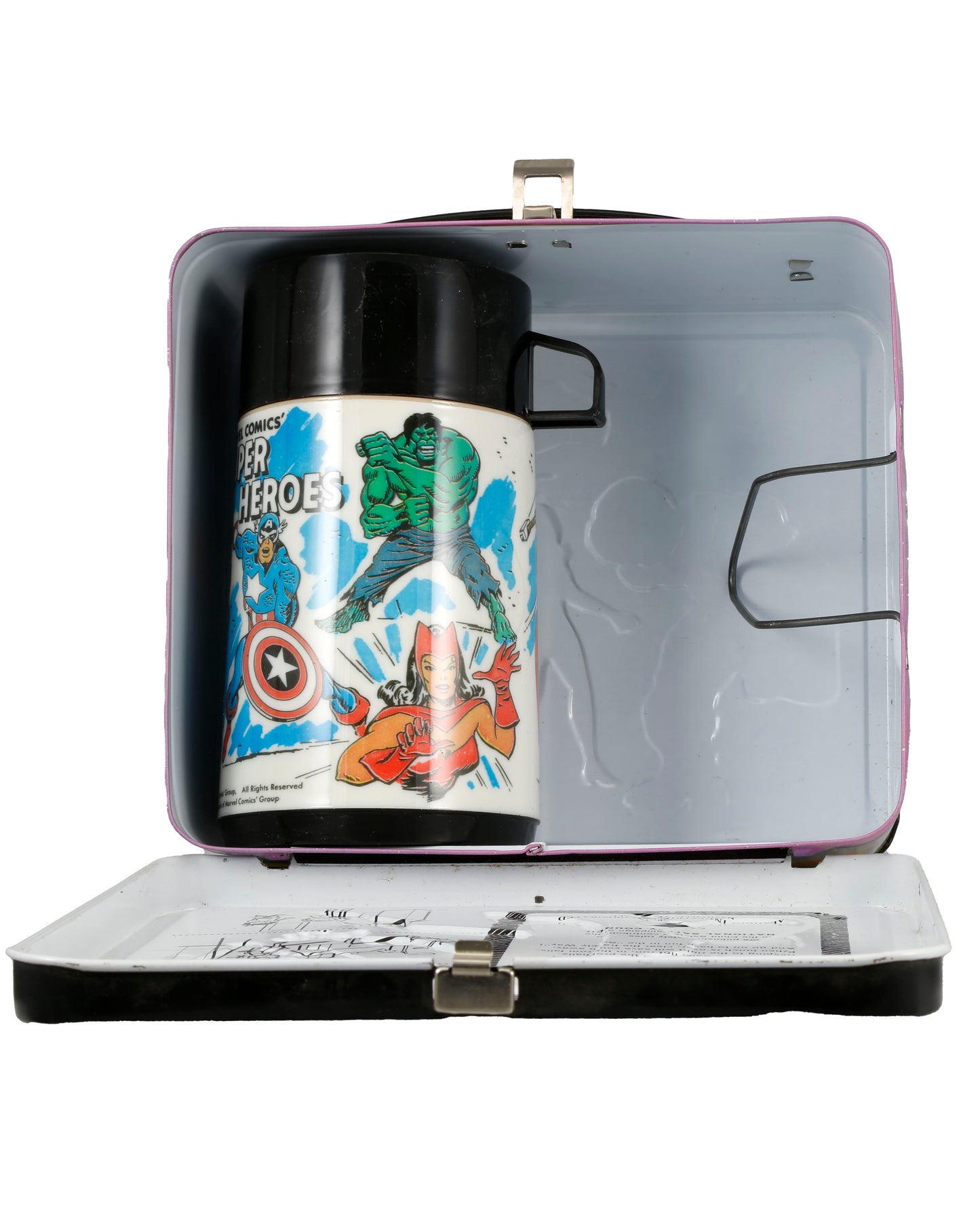 "Marvel Comics" Metal Lunchbox and Thermo Bottle