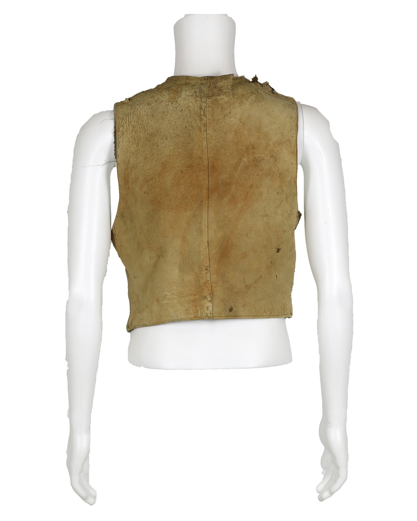 "Unknown Treasure" Tan Leather Vest