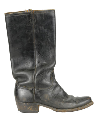 "Unknown Treasure" Black Cowboy Boots