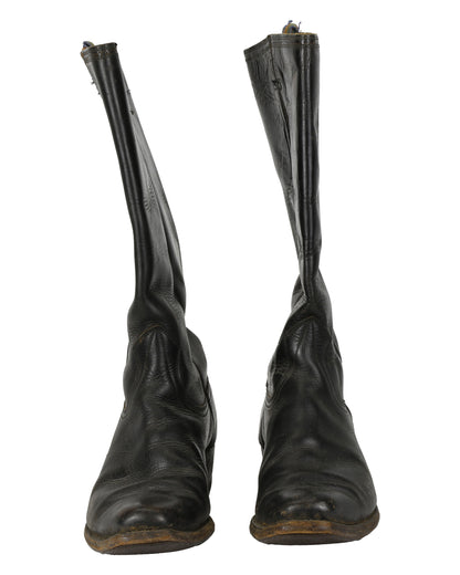 "Unknown Treasure" Black Cowboy Boots