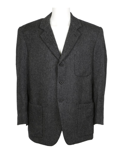 "Unknown Treasure" Gray and Black Tweed Three-Piece Suit