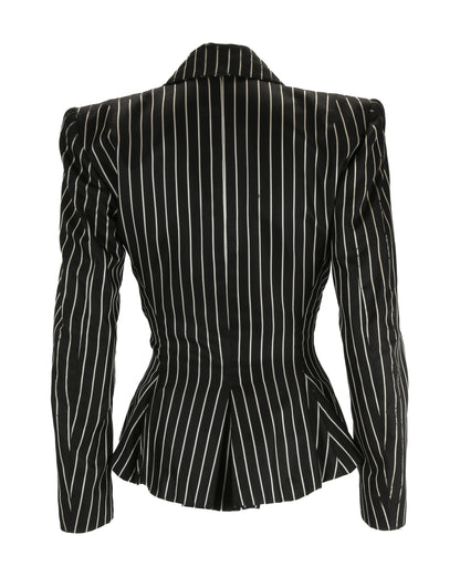 "Unknown Treasure" Black Suit Jacket with Skirt