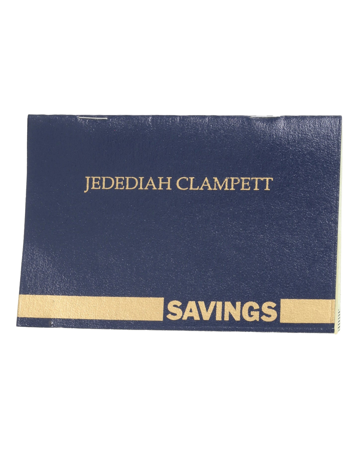 "The Beverly Hillbillies" Jed Clampett's (Jim Varney) Savings Account Book