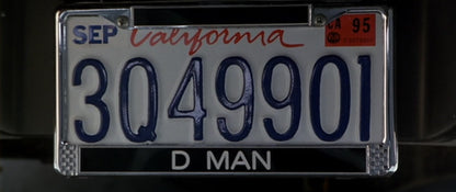 "A Thin Line Between Love and Hate" Darnell's (Martin Lawrence) Screen Used License Plate