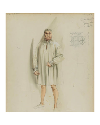 "Young Bess" Costume Sketch Designed by Walter Plunkett