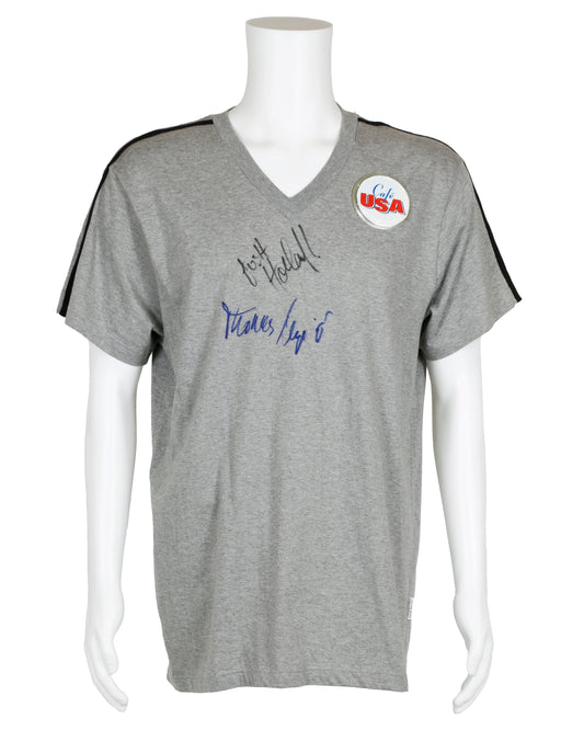 "USA High" Shirt Autographed by Josh Holland and Thomas Magiar