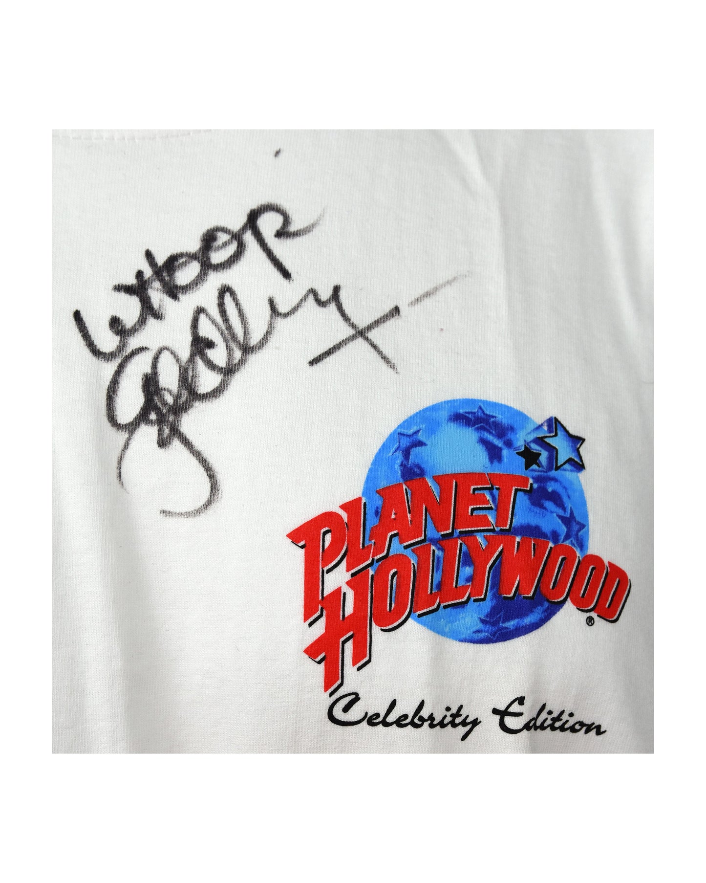 "Planet Hollywood" T-Shirt Autographed by Whoopi Goldberg