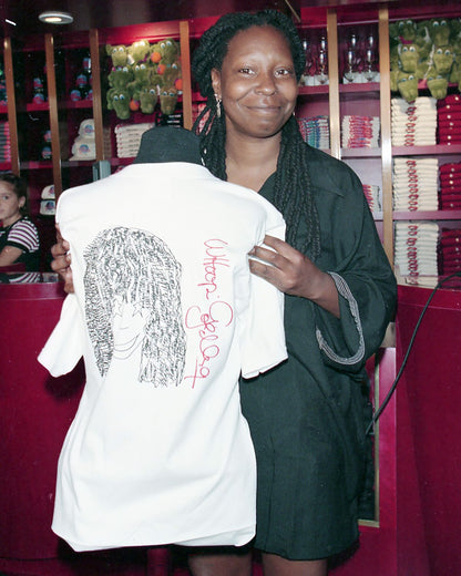 "Planet Hollywood" T-Shirt Autographed by Whoopi Goldberg